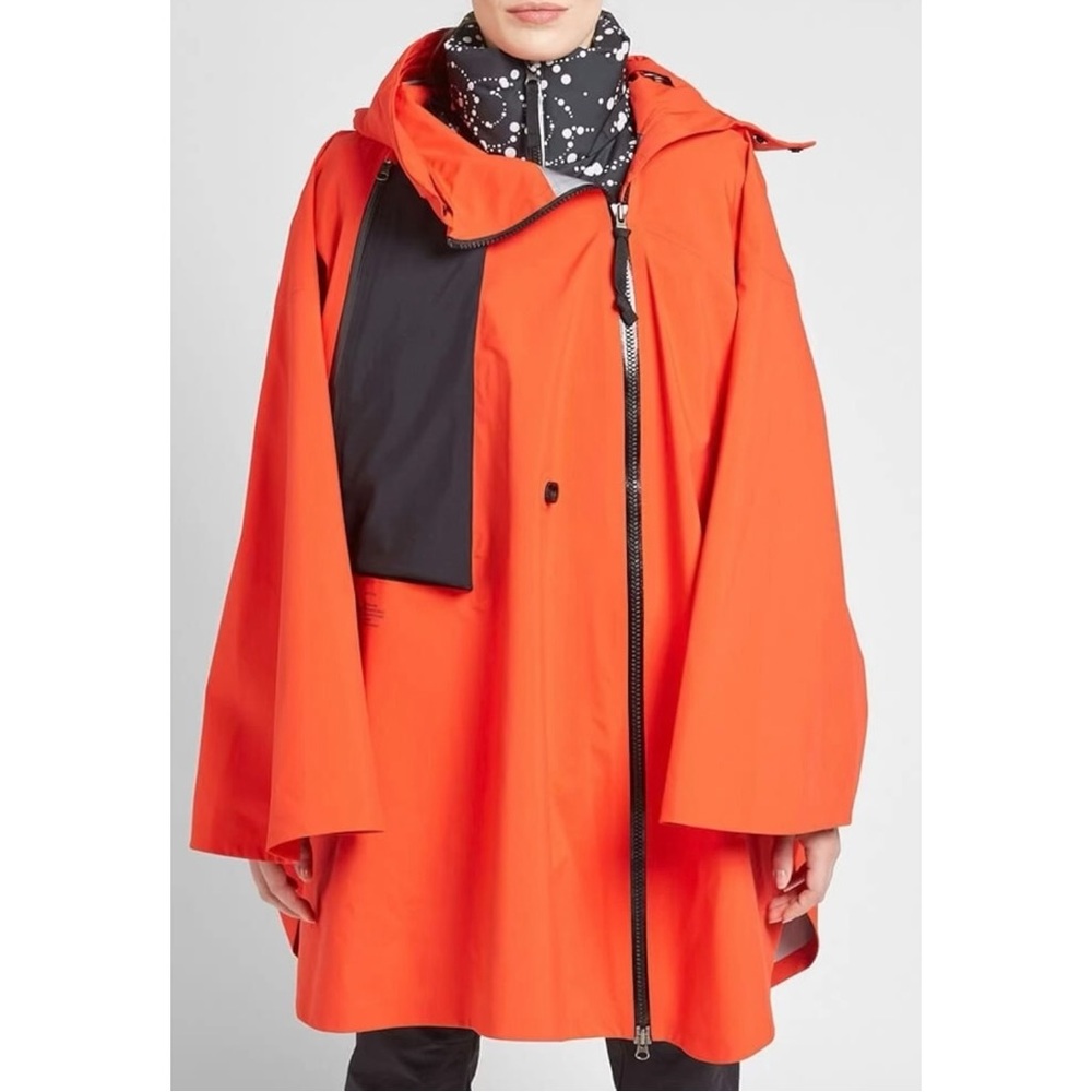 Nike ACG Gore-Tex Poncho - Red Zip Up Lightweight Nylon Hooded Rain Jacket Cape - Picture 14 of 16